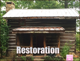 Historic Log Cabin Restoration  Harmony, North Carolina